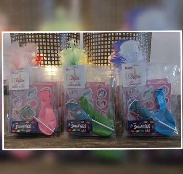 Unicornsticker traktatie