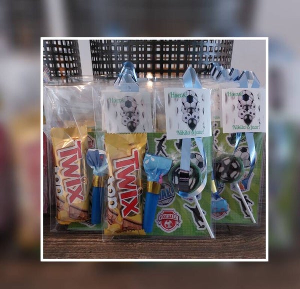 Voetbalsticker traktatie