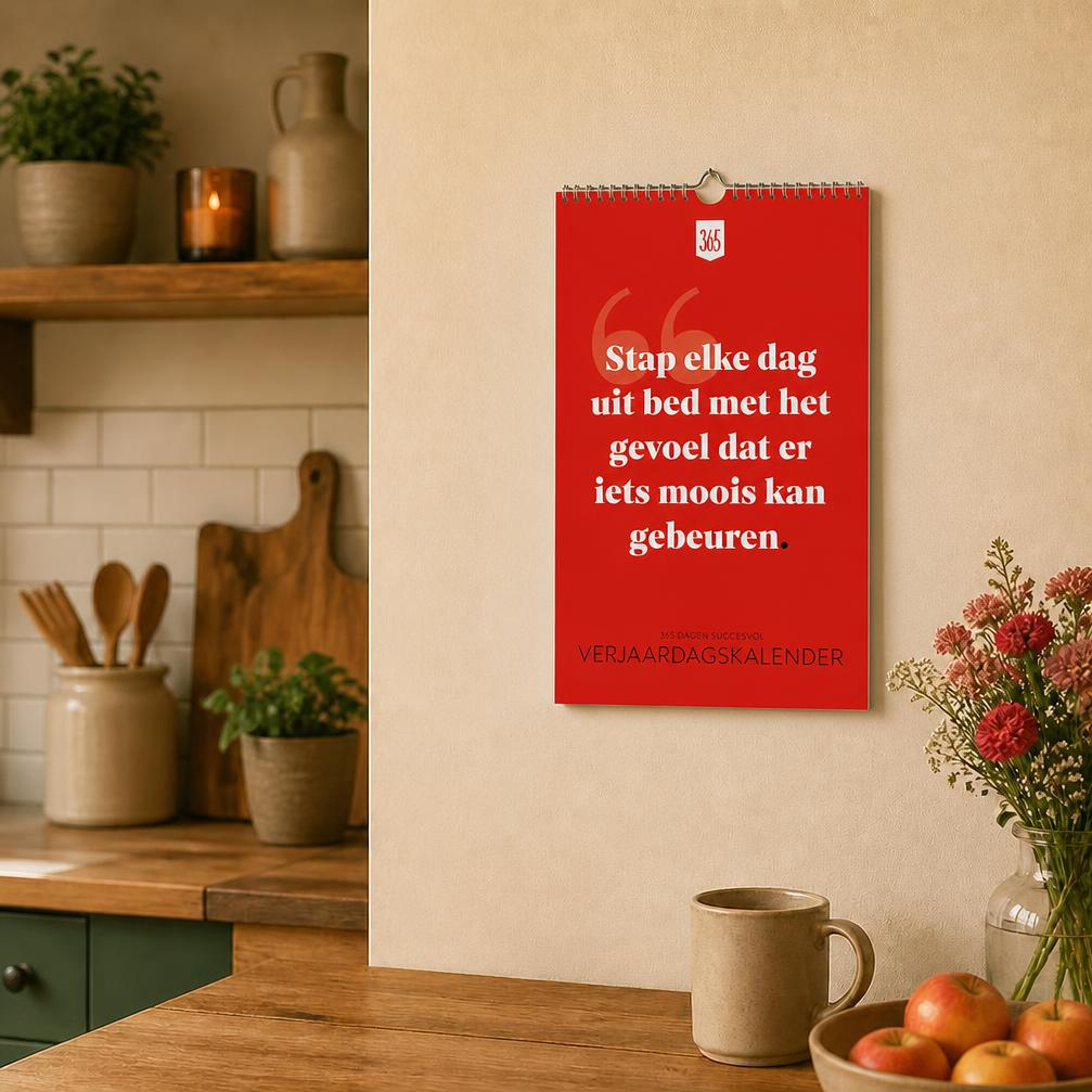 Verjaardagskalender voor een gelukkig leven