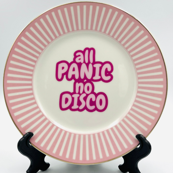 Wandbord All panic, no disco