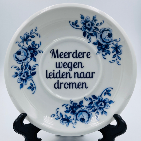 Wandbord Meerdere wegen leiden naar dromen