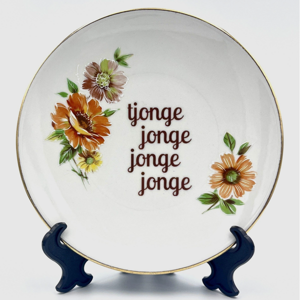 Wandbord Tjongejongejongejonge