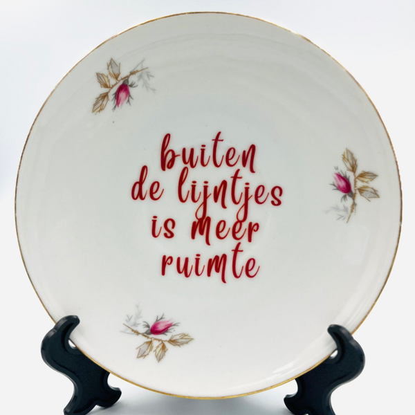 Wandbord Buiten de lijntjes is meer ruimte