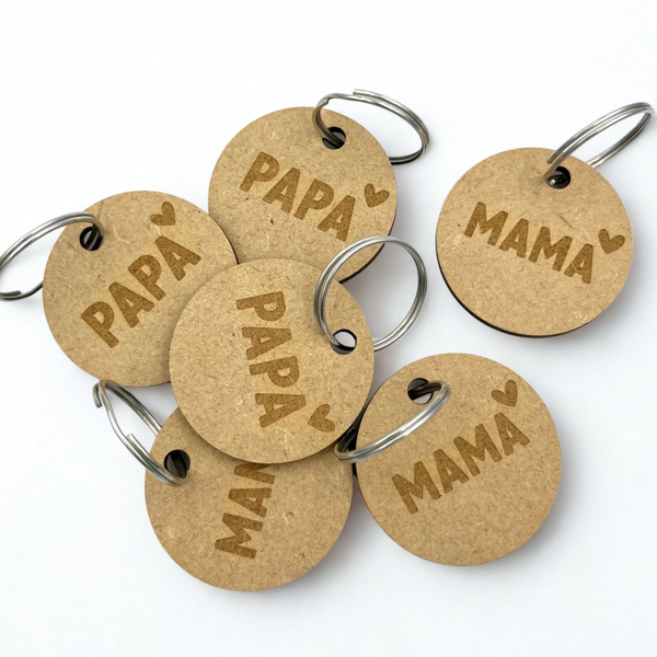 Sleutelhanger Mama of Papa