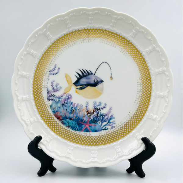 Wandbord Diep in de zee