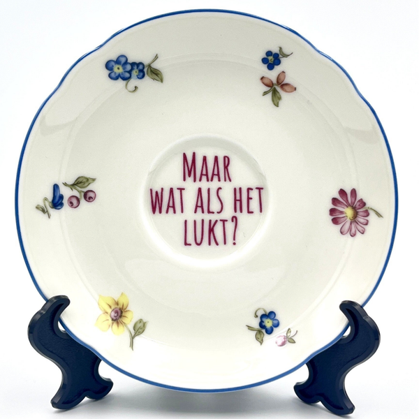 Wandbord Maar wat als het lukt?