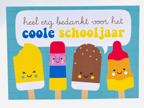 Bedankt voor het coole schooljaar