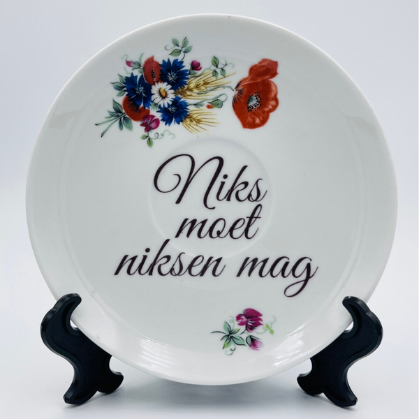 Wandbord Niks moet, niksen mag