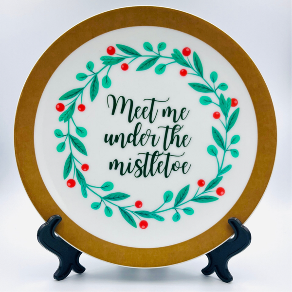 Wandbord Meet me under the mistletoe