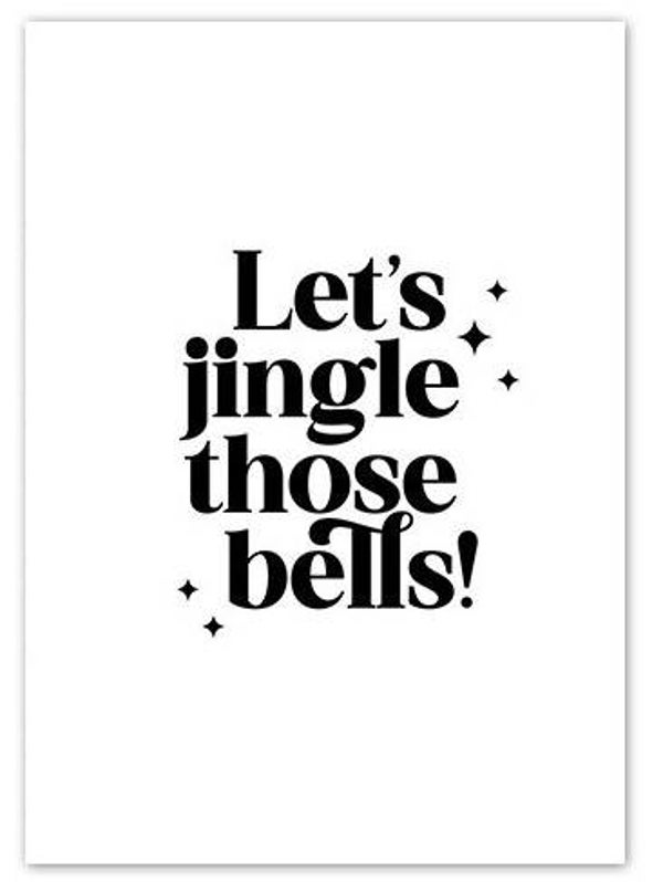 Kerstkaart Let's jingle those bells