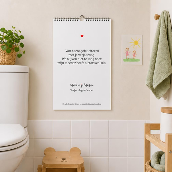 Verjaardagskalender met kinderuitspraken