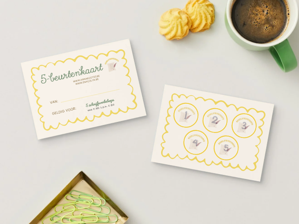 5-beurtenkaart schrijfworkshops