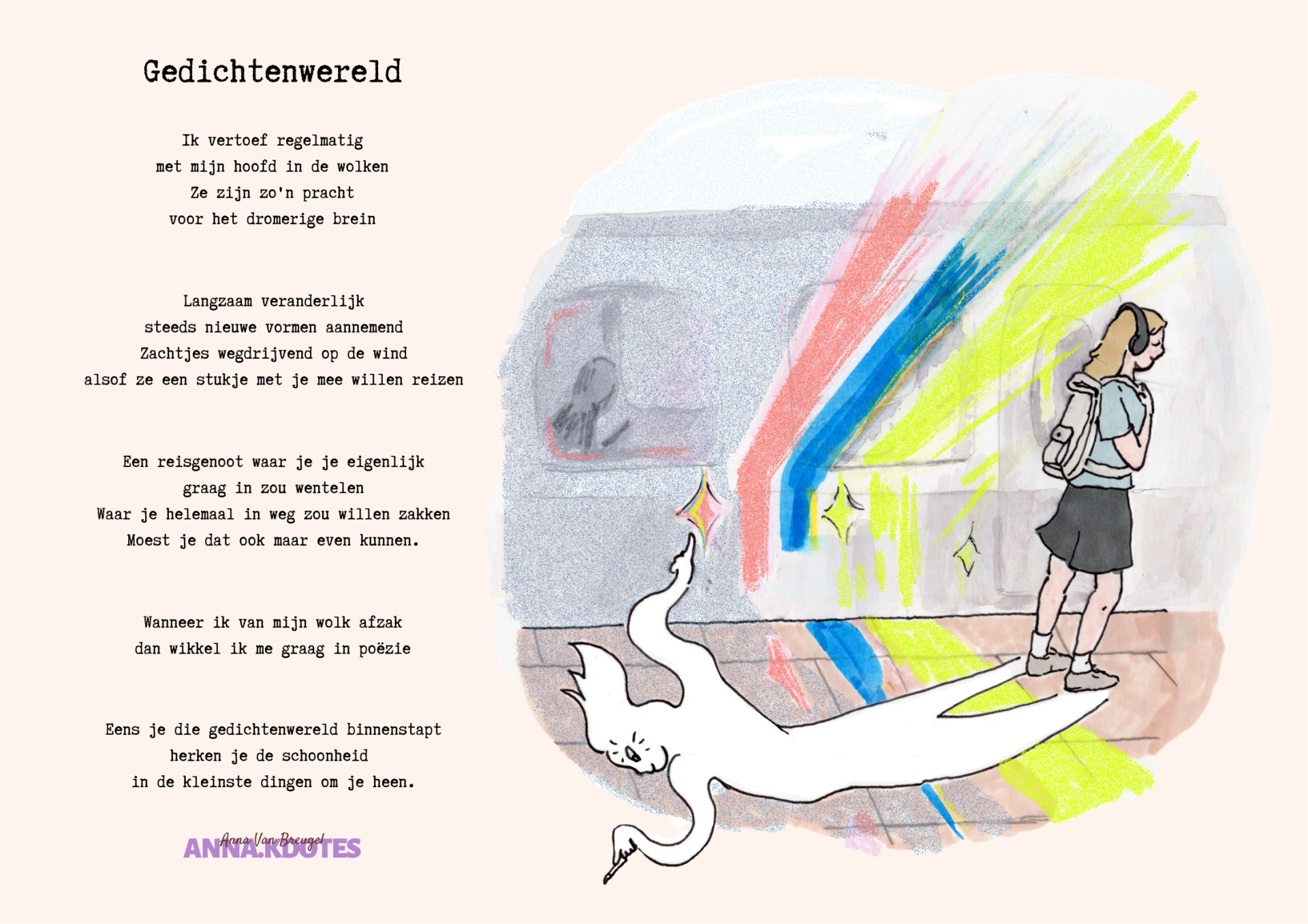 Poster van gedicht naar keuze