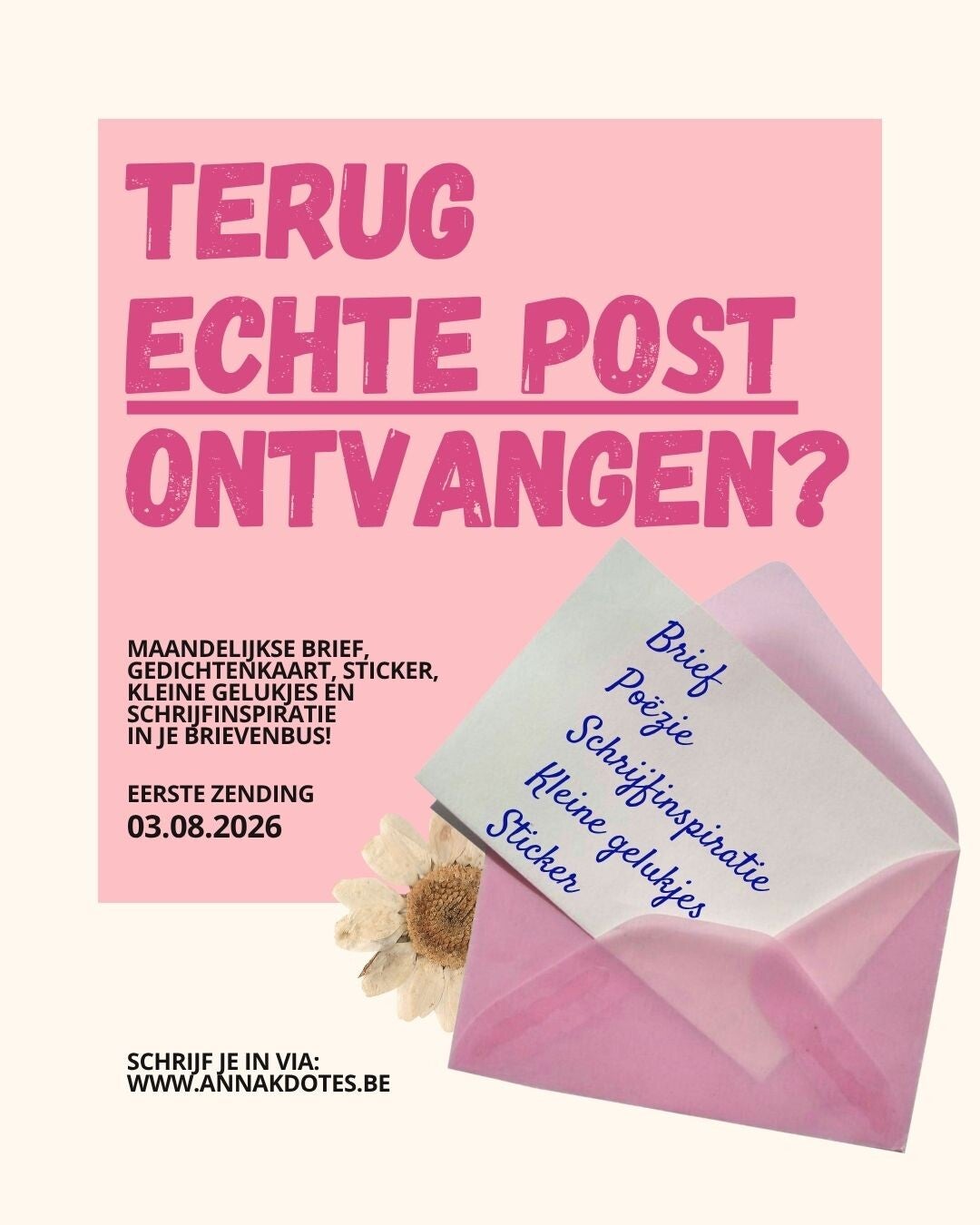 Maandelijks post ontvangen