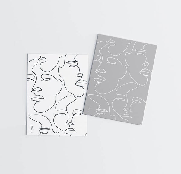 'Abstract portrait' Postcards