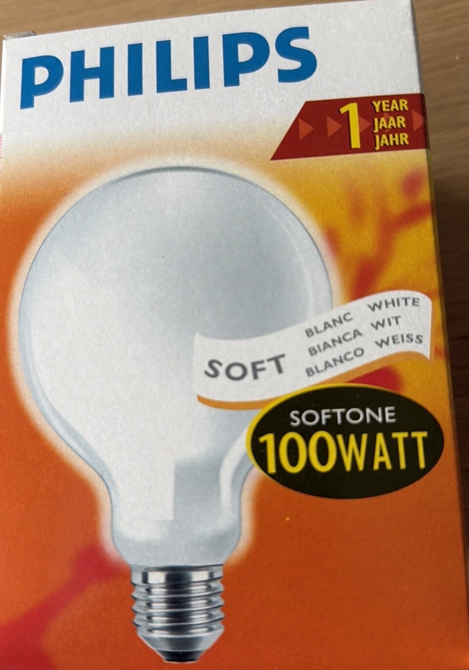 Philps Globe lamp 100 watt softone