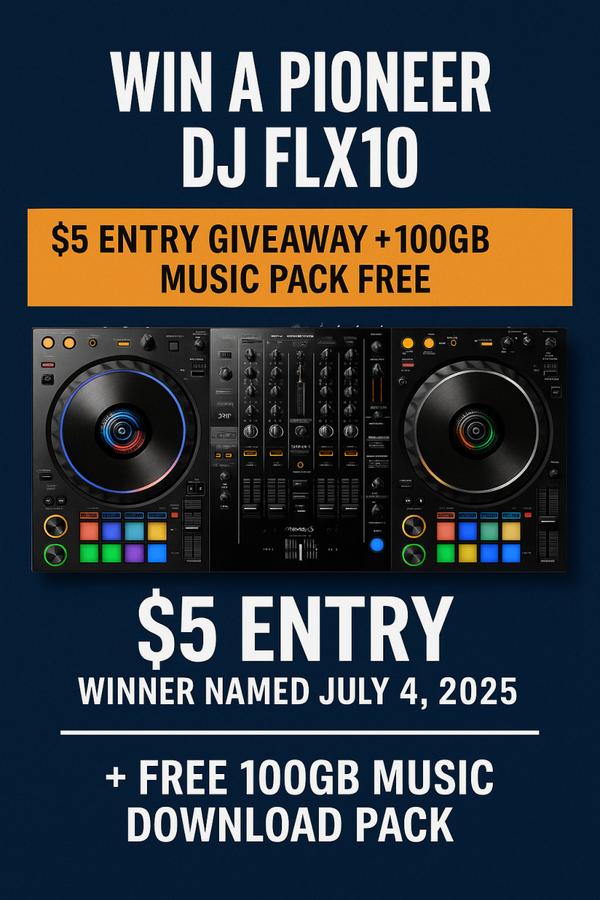 Win a Pioneer FLX10 + 100GB Music Pack Free