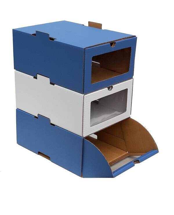 6x Wit + 6x Blauwe HANDIGESCHOENENDOZEN PARIS