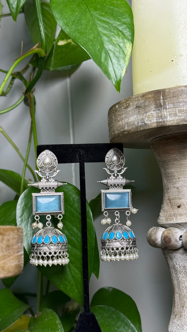 Traditional Antique oxidized earrings