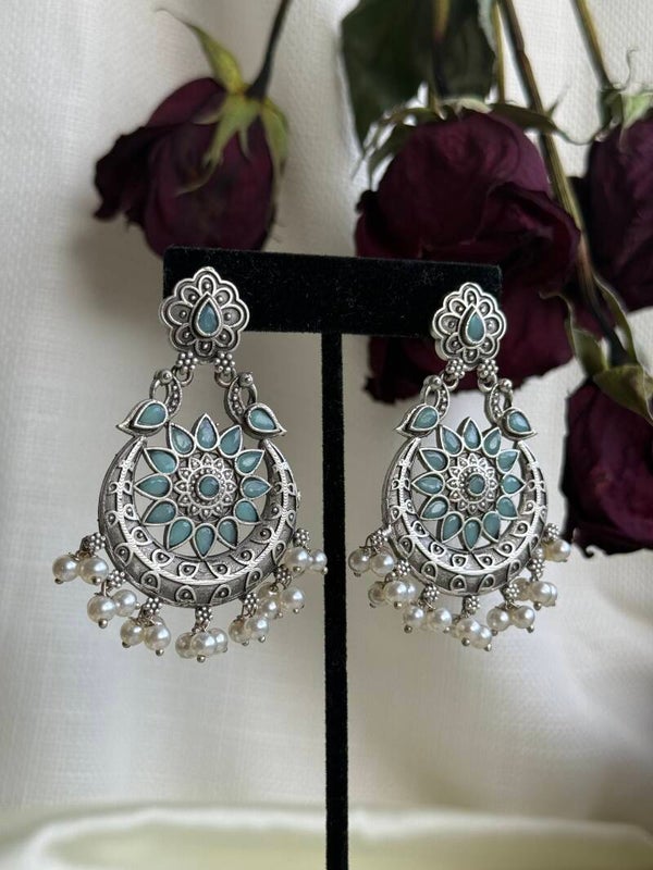 The Sunburst peacock royal boho earrings