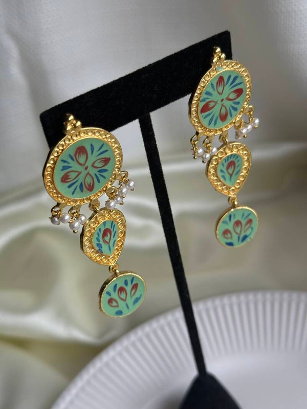 Gujarat hand-painted earrings