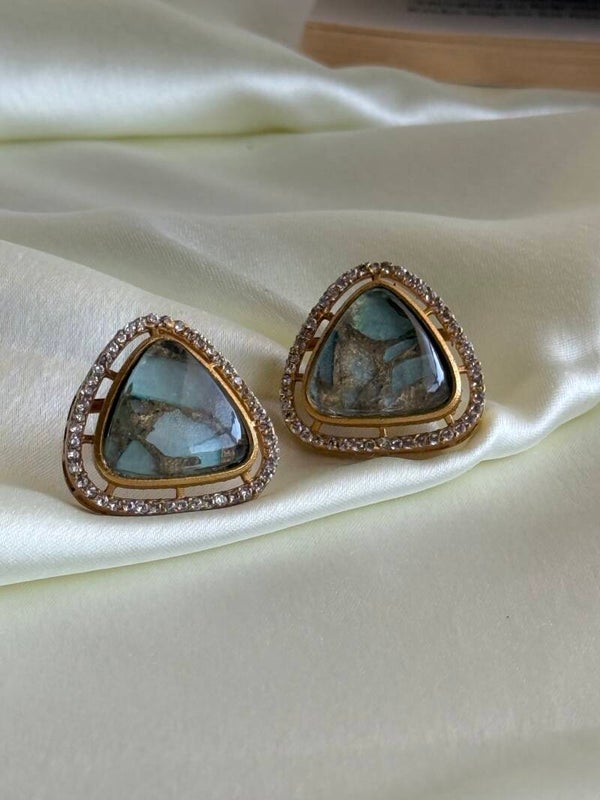Marble  design stud earrings