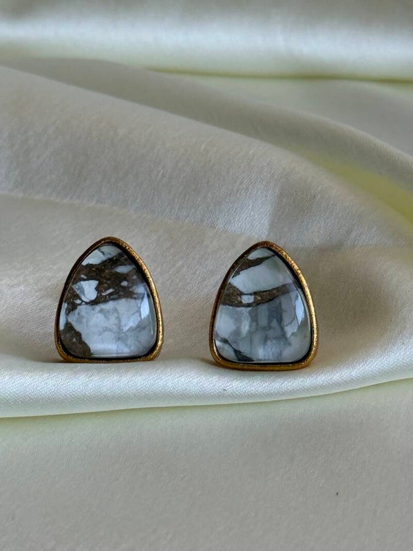 Marble  Design stud earring- daily wear