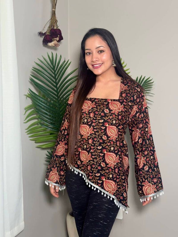 Side cut short kurti