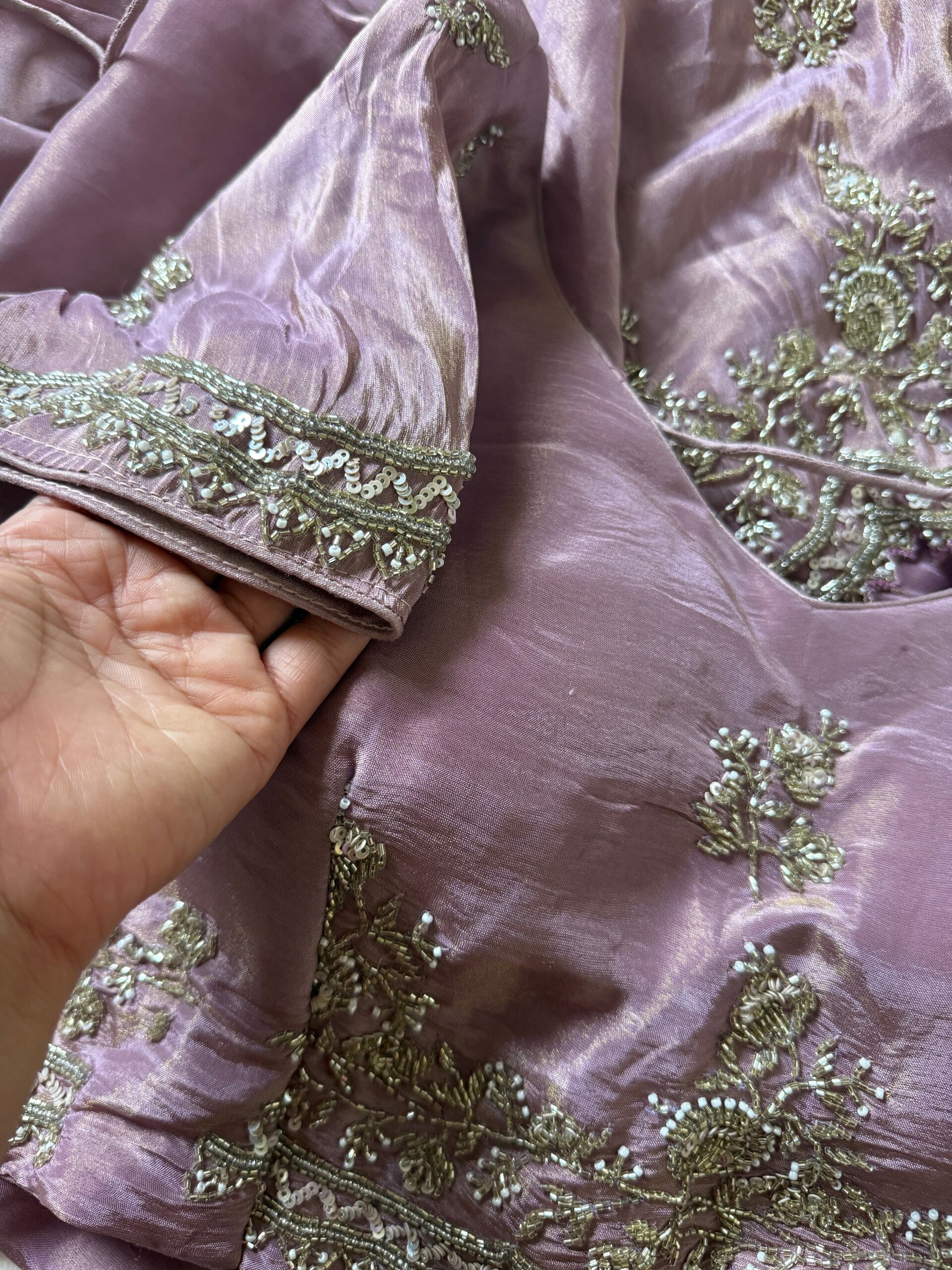 Exquisite Handwork Detailing saree