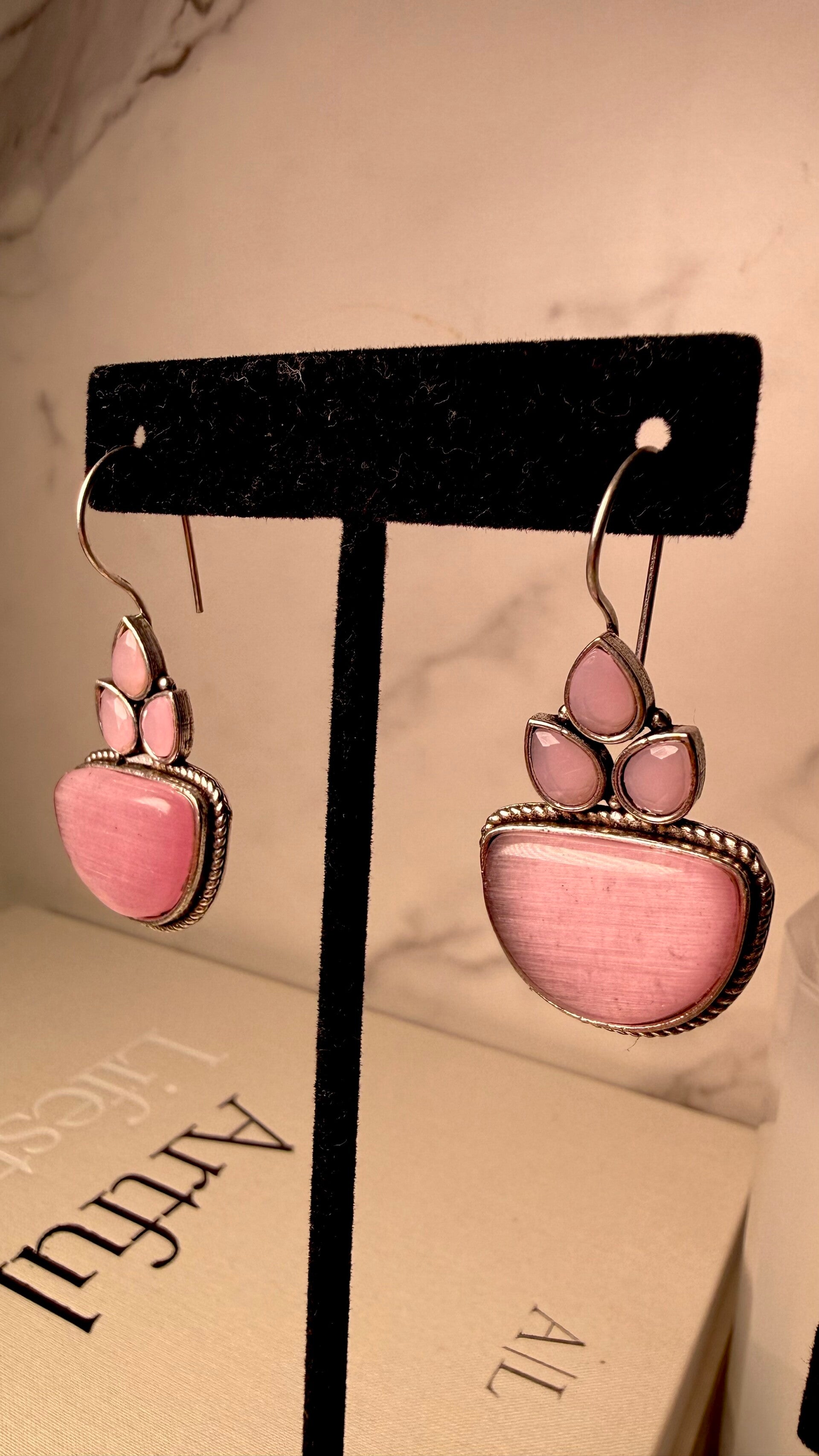 Minimalist Stone Drop Earrings