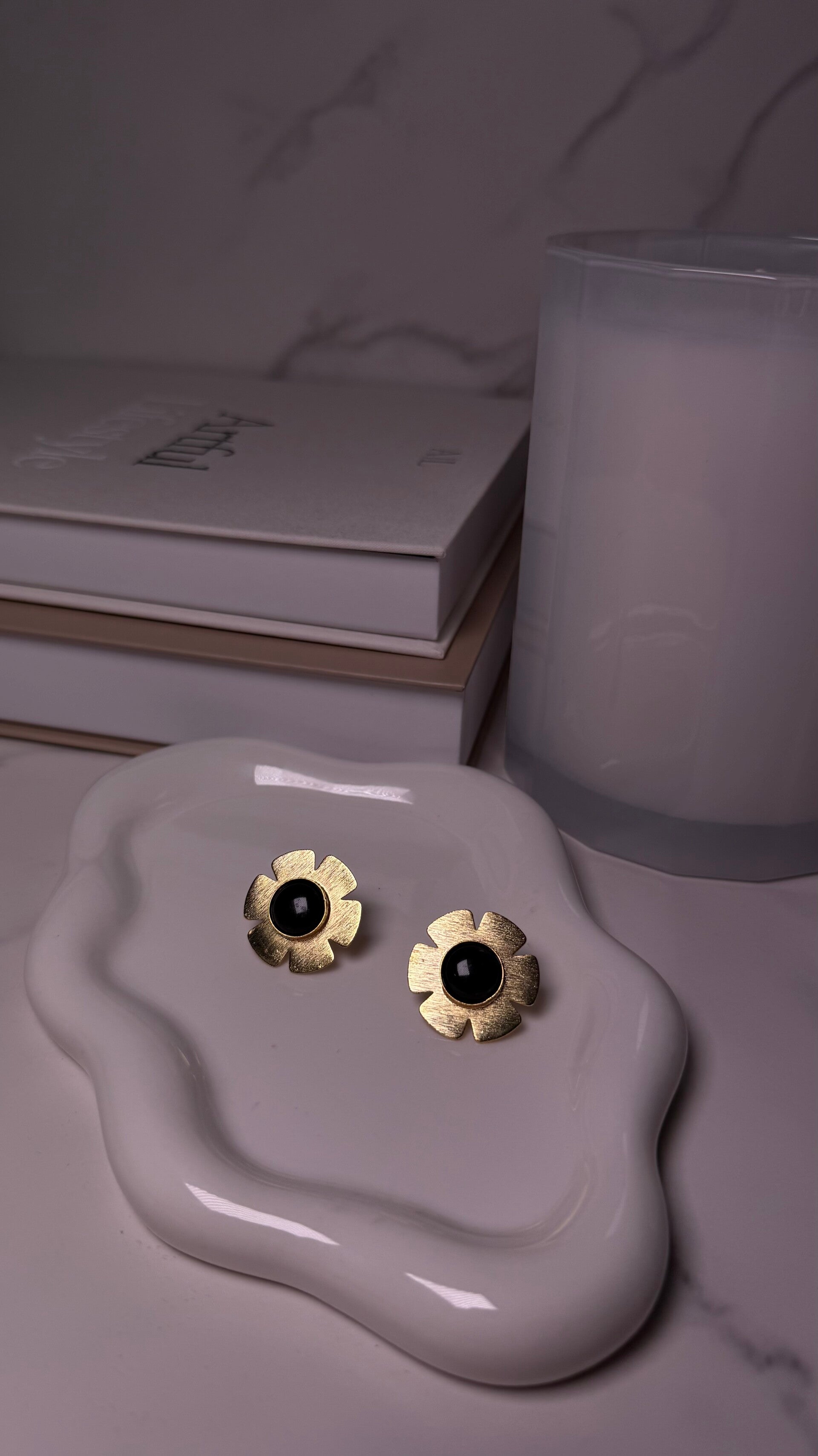 Floral-inspired stud earrings