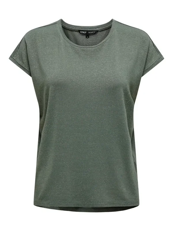 ONLY Claudia SS Glitter Top 40 Groen