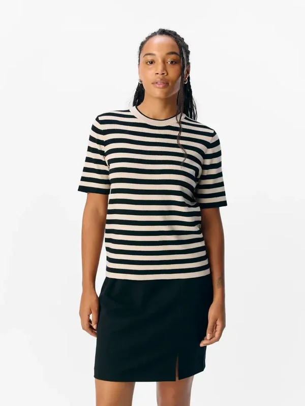 Object Ester SS New Knit 19 Zwart