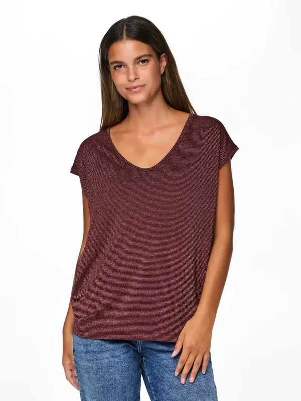 Pieces Billo Lurex 66 Tawny Port