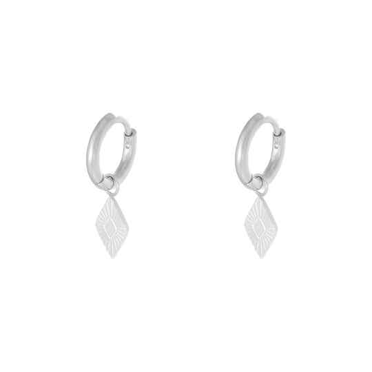 Oorbellen Diamond Zilver