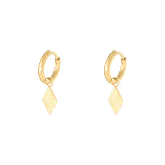 Oorbellen Diamond Goud