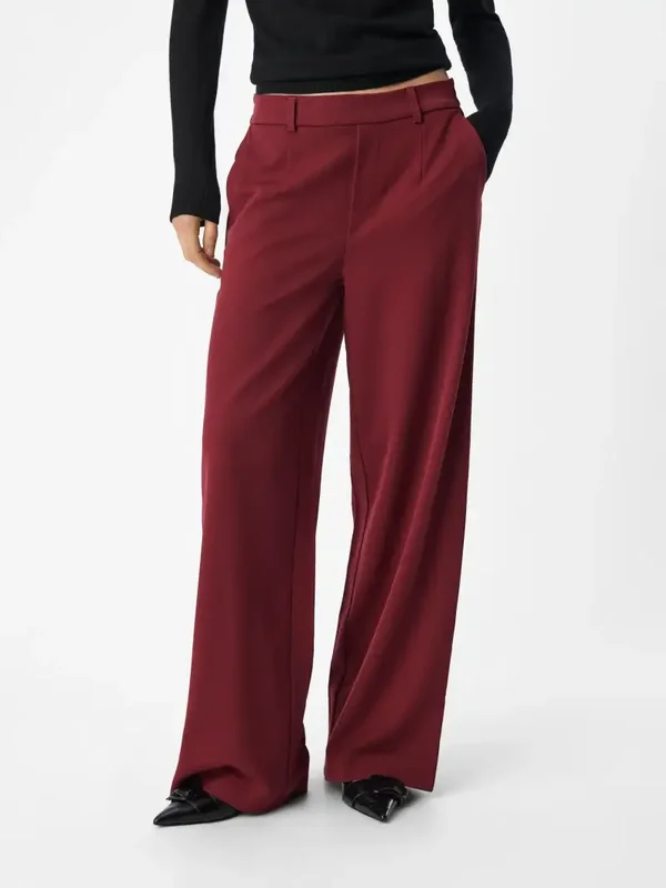 Object Lisa Wide Pants 66 Cabernet