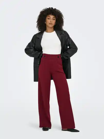 JDY Geggo New Long Pant 65 Cabernet