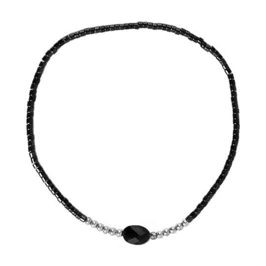 Armbandje Zwart/Zilver