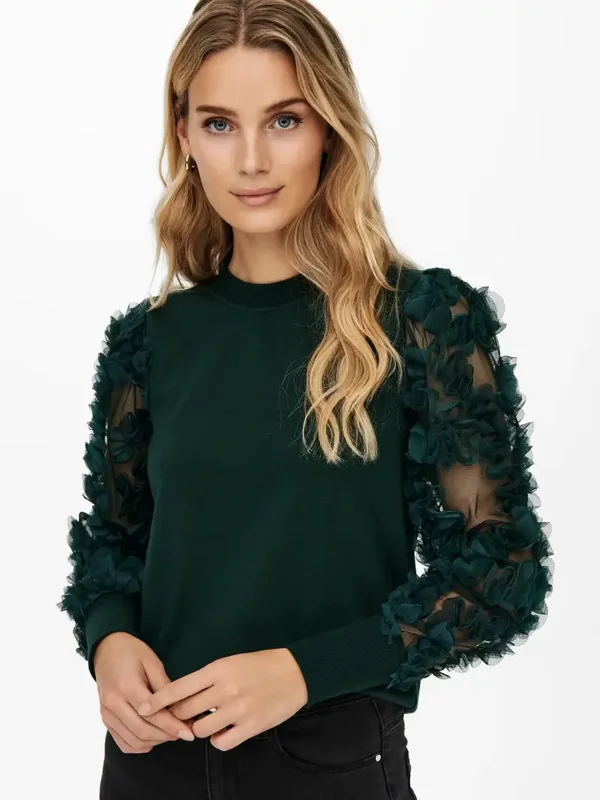 JDY Fairview LS Sweat 43 Ponderosa Pine