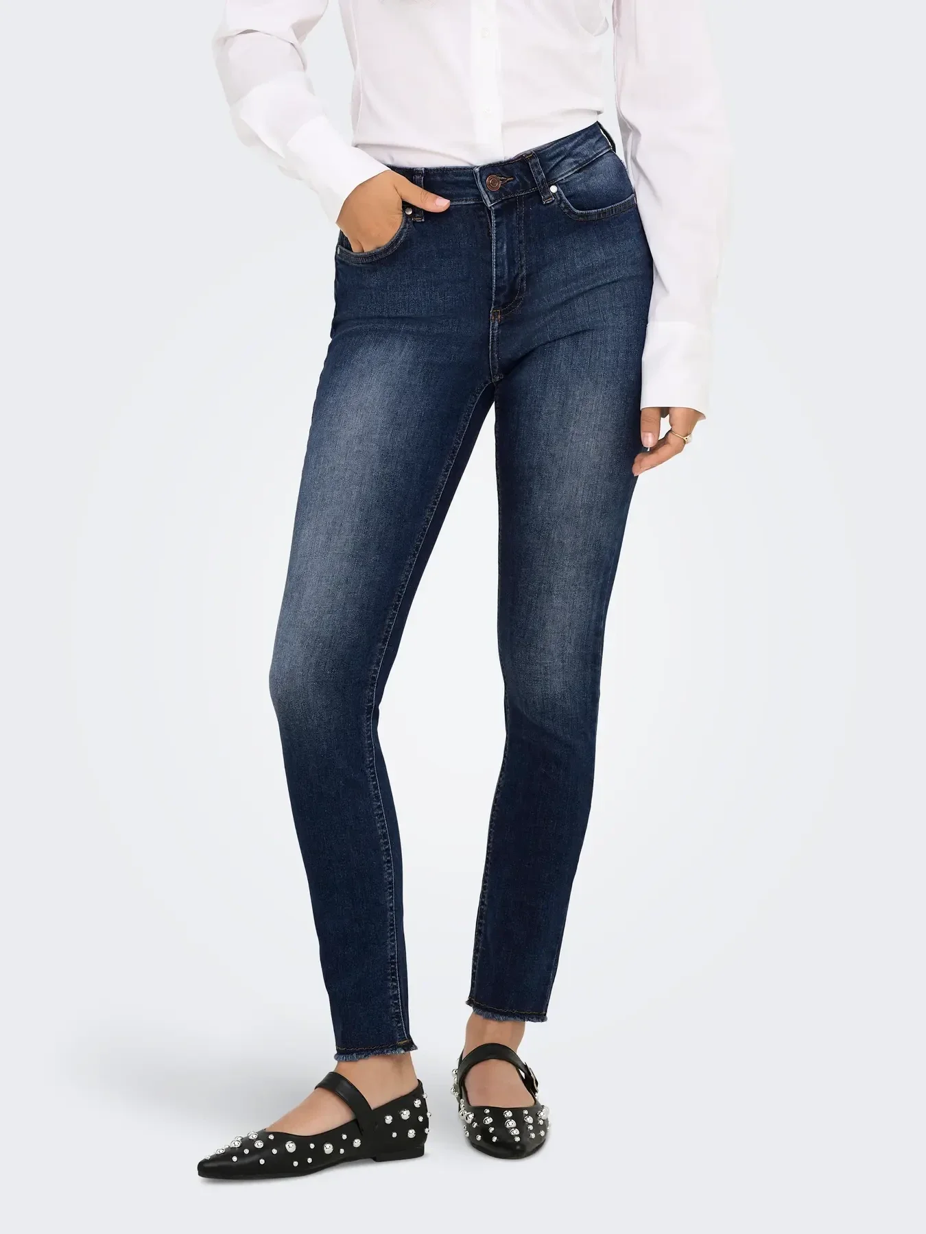ONLY Blush Jeans REA082 Dark Medium Blue Denim