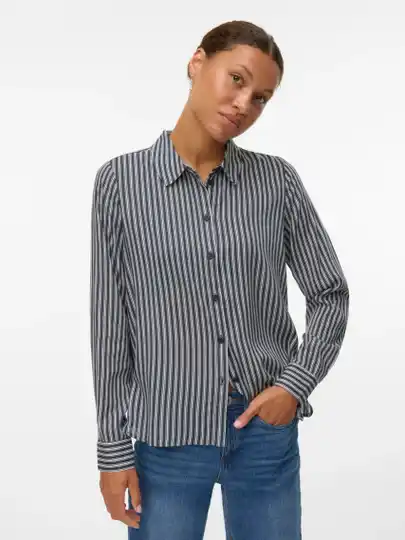 Vero Moda Bumpy LS Basic Shirt 39 India Ink