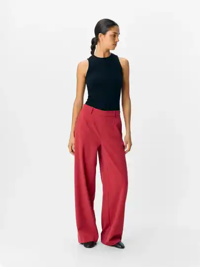 Object Lisa Wide Pants 60 Karanda Red