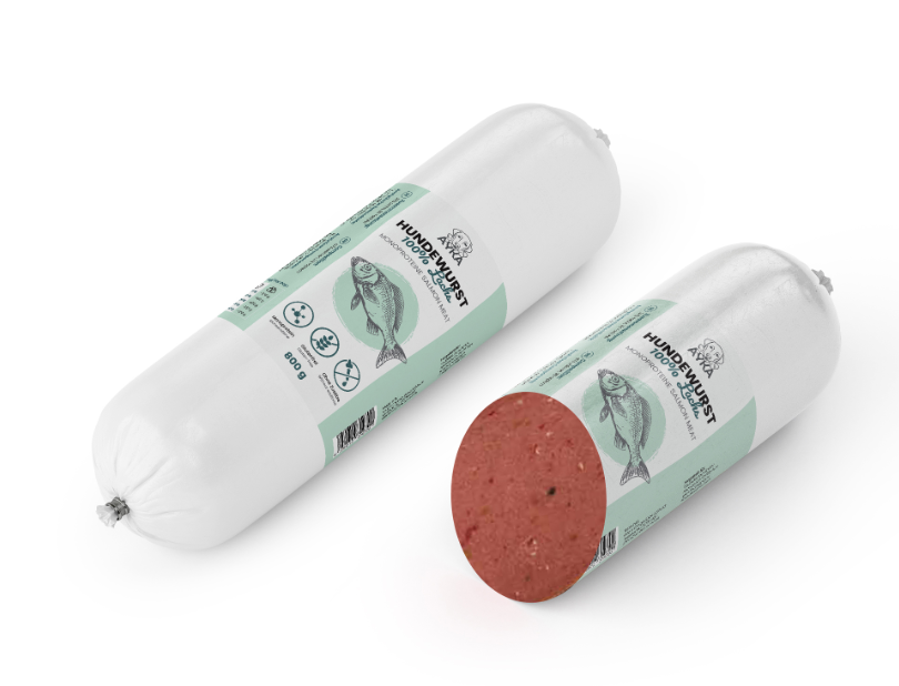 Ayka Gestoomde worst - Zalm