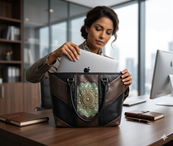 Artisan 17” Leather Laptop Bag