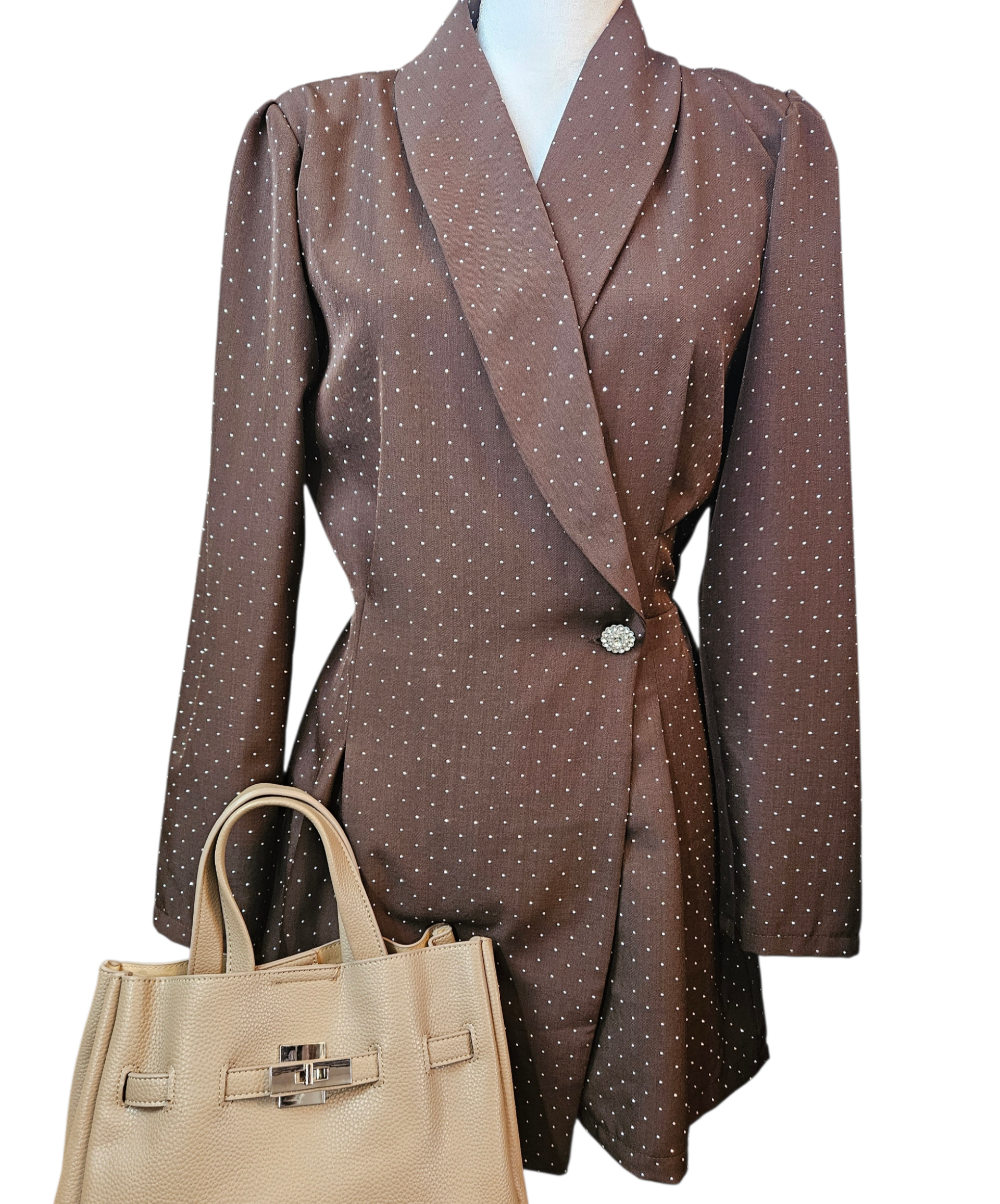 Blazer playsuite brown