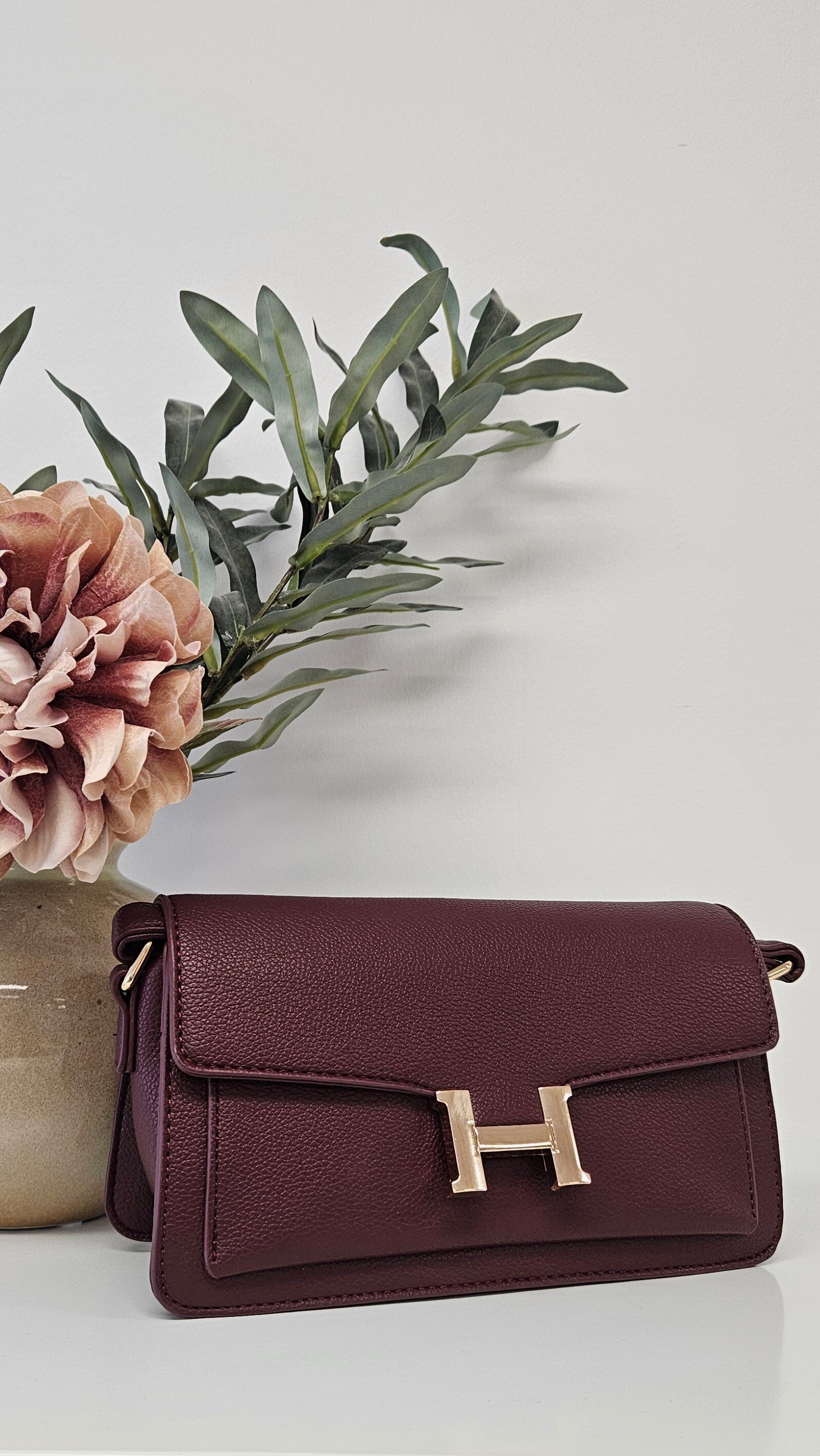 H bag burgundy