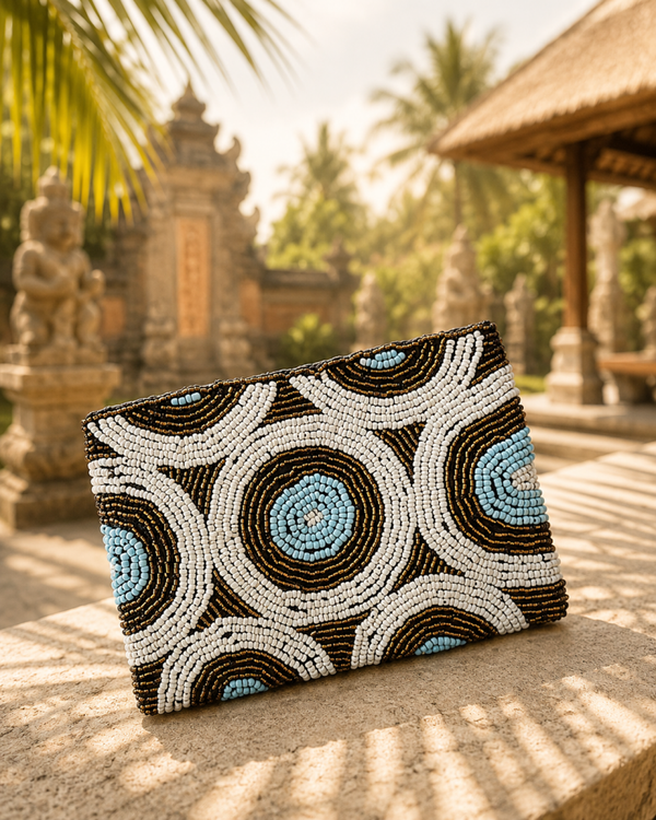 Bali wallet turquoise/brown