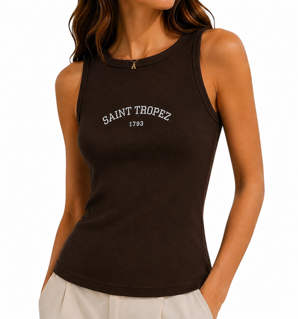 Saint Tropez top brown