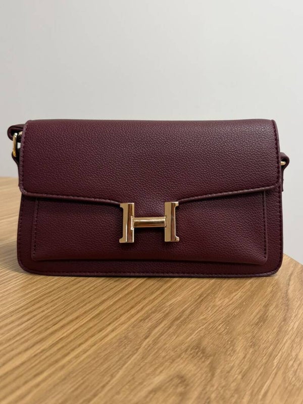 H bag burgundy